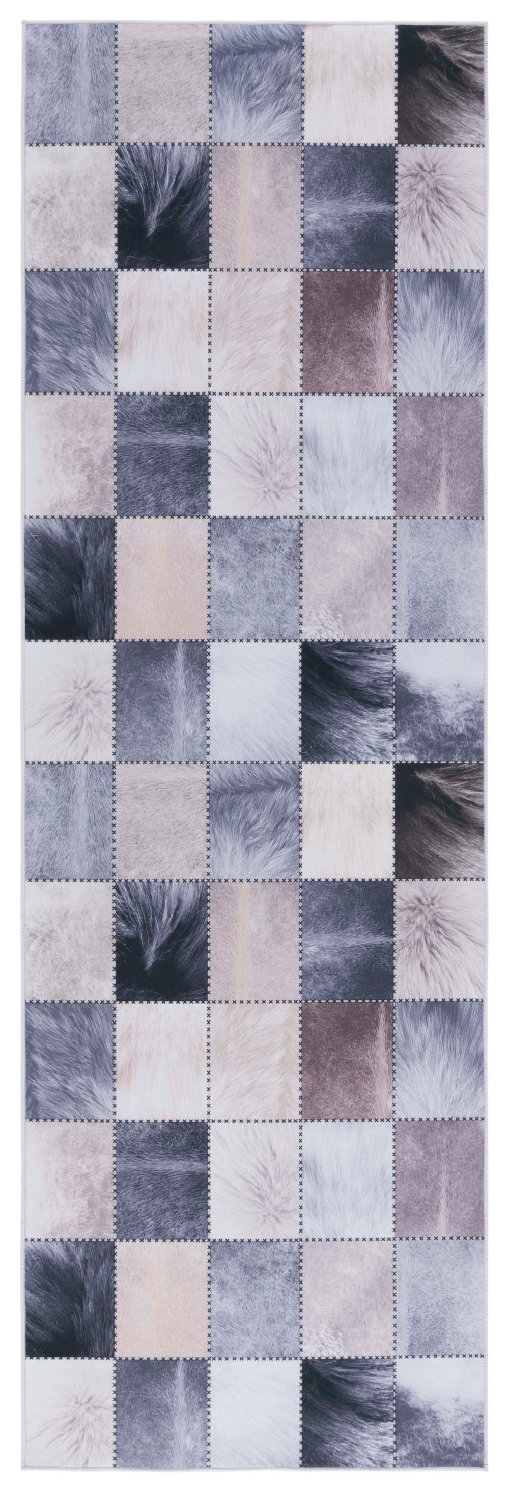 Safavieh Faux Hide 519 M/W S/R Power Loomed  Rug Beige / Grey FAH519B-28