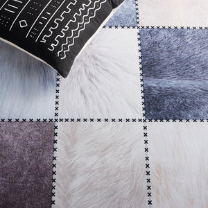 Safavieh Faux Hide 519 M/W S/R Power Loomed  Rug Beige / Grey FAH519B-5