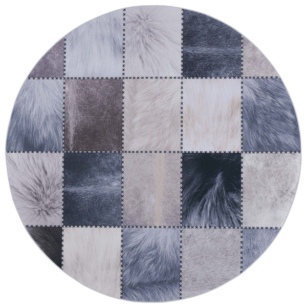 Safavieh Faux Hide 519 M/W S/R Power Loomed  Rug Beige / Grey FAH519B-9