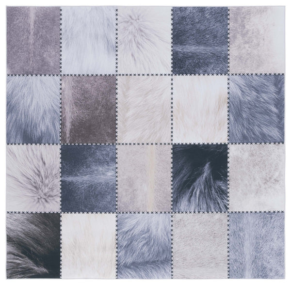 Safavieh Faux Hide 519 M/W S/R Power Loomed  Rug Beige / Grey FAH519B-9