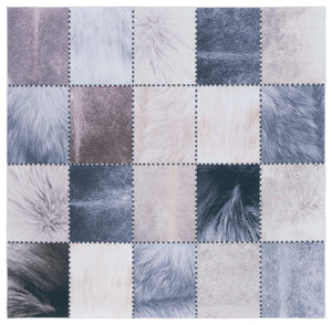 Safavieh Faux Hide 519 M/W S/R Power Loomed  Rug Beige / Grey FAH519B-6SQ