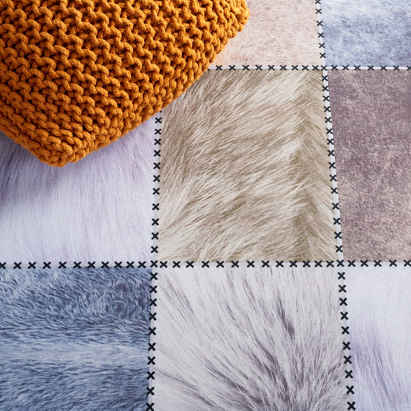 Safavieh Faux Hide 519 M/W S/R Power Loomed  Rug Beige / Brown FAH519C-5