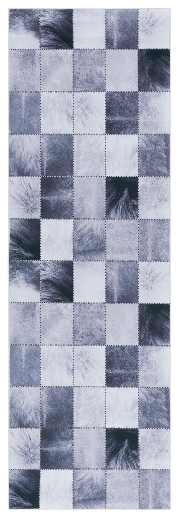 Safavieh Faux Hide 519 M/W S/R Power Loomed  Rug Light Grey / Grey FAH519F-28