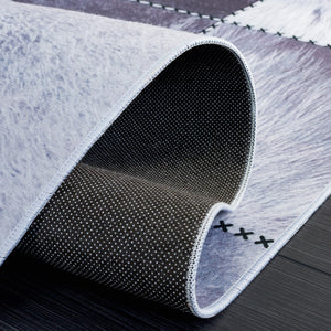 Safavieh Faux Hide 519 M/W S/R Power Loomed  Rug Light Grey / Grey FAH519F-5