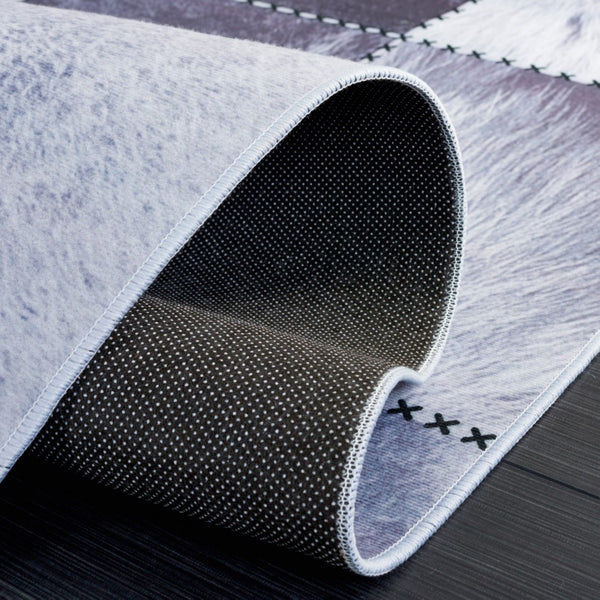 Safavieh Faux Hide 519 M/W S/R Power Loomed  Rug Light Grey / Grey FAH519F-5