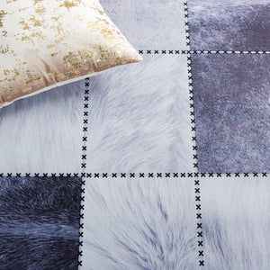 Safavieh Faux Hide 519 M/W S/R Power Loomed  Rug Light Grey / Grey FAH519F-5