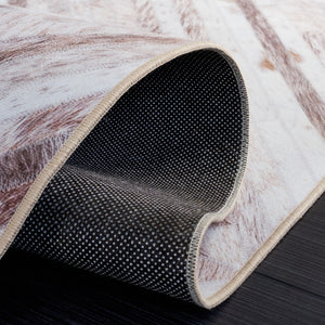 Safavieh Faux Hide 526 M/W S/R Power Loomed  Rug Beige / Brown FAH526A-5