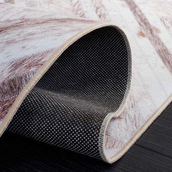 Safavieh Faux Hide 526 M/W S/R Power Loomed  Rug Beige / Brown FAH526A-5