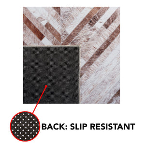 Safavieh Faux Hide 526 M/W S/R Power Loomed  Rug Beige / Brown FAH526A-5