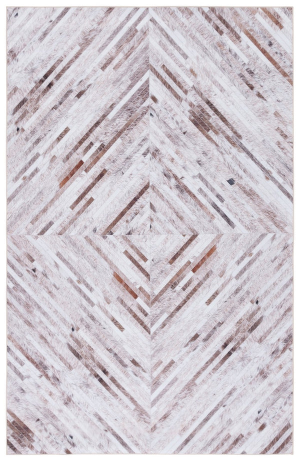 Safavieh Faux Hide 526 M/W S/R Power Loomed  Rug Beige / Brown FAH526A-9