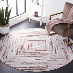 Safavieh Faux Hide 526 M/W S/R Power Loomed  Rug Beige / Brown FAH526A-9