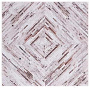 Safavieh Faux Hide 526 M/W S/R Power Loomed  Rug Beige / Brown FAH526A-6SQ