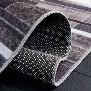 Safavieh Faux Hide 542 M/W S/R Power Loomed  Rug Ivory / Grey FAH542A-9