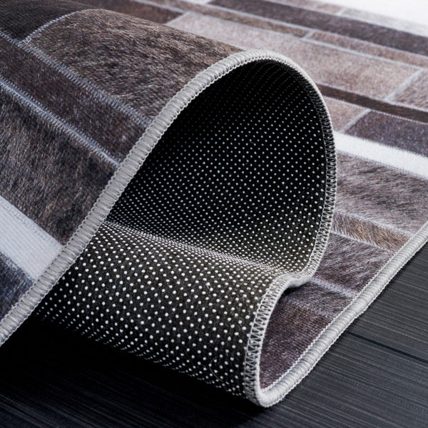 Safavieh Faux Hide 542 M/W S/R Power Loomed  Rug Ivory / Grey FAH542A-9