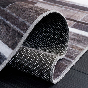 Safavieh Faux Hide 542 M/W S/R Power Loomed  Rug Ivory / Grey FAH542A-5