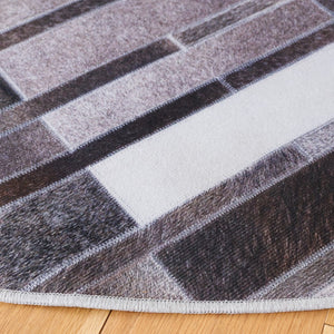 Safavieh Faux Hide 542 M/W S/R Power Loomed  Rug Ivory / Grey FAH542A-9