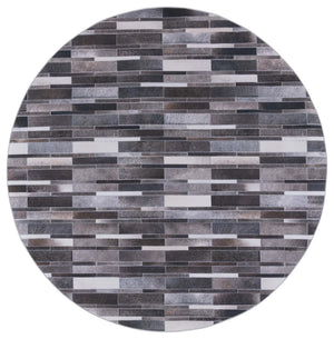 Safavieh Faux Hide 542 M/W S/R Power Loomed  Rug Ivory / Grey FAH542A-9