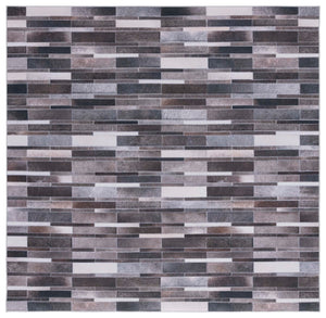 Safavieh Faux Hide 542 M/W S/R Power Loomed  Rug Ivory / Grey FAH542A-6SQ