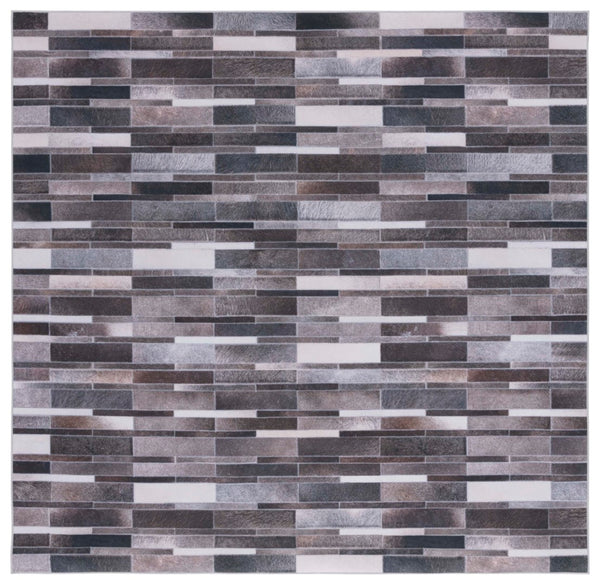 Safavieh Faux Hide 542 M/W S/R Power Loomed  Rug Ivory / Grey FAH542A-6SQ