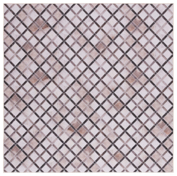 Safavieh Faux Hide 545 M/W S/R Power Loomed  Rug Beige / Brown FAH545A-6SQ