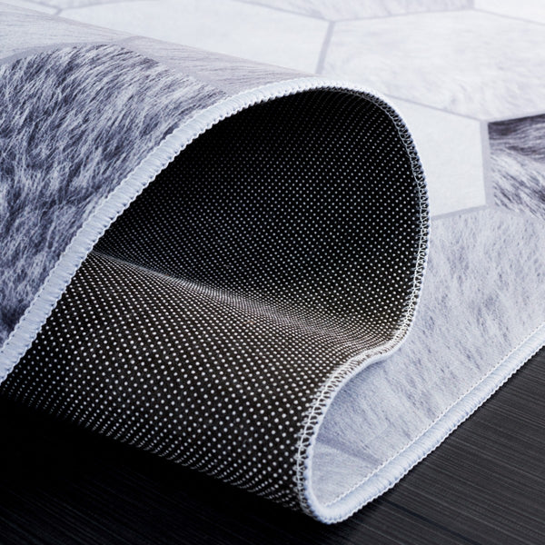 Safavieh Faux Hide 546 M/W S/R Power Loomed  Rug Ivory / Grey FAH546A-9