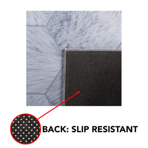 Safavieh Faux Hide 546 M/W S/R Power Loomed  Rug Ivory / Grey FAH546A-5