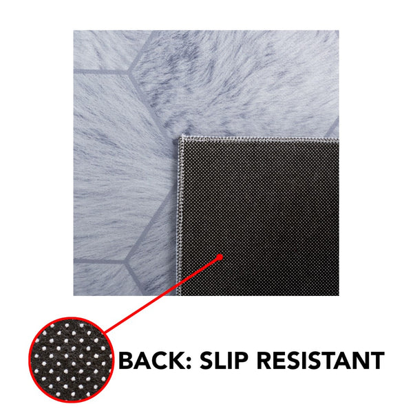 Safavieh Faux Hide 546 M/W S/R Power Loomed  Rug Ivory / Grey FAH546A-5