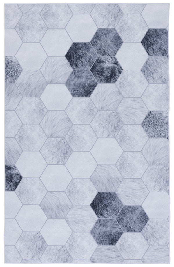 Safavieh Faux Hide 546 M/W S/R Power Loomed  Rug Ivory / Grey FAH546A-5