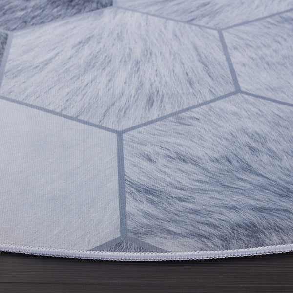 Safavieh Faux Hide 546 M/W S/R Power Loomed  Rug Ivory / Grey FAH546A-9