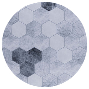 Safavieh Faux Hide 546 M/W S/R Power Loomed  Rug Ivory / Grey FAH546A-9