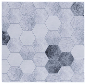 Safavieh Faux Hide 546 M/W S/R Power Loomed  Rug Ivory / Grey FAH546A-9