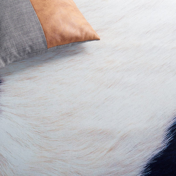 Safavieh Faux Hide 548 M/W S/R Power Loomed  Rug Ivory / Dark Blue FAH548A-5