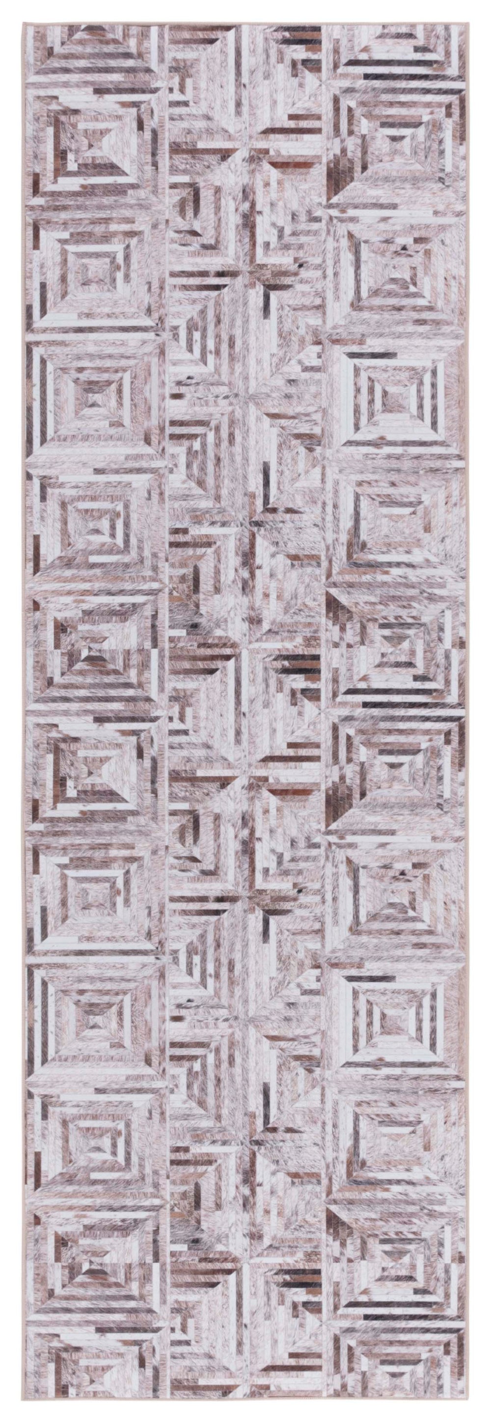 Safavieh Faux Hide 549 M/W S/R Power Loomed  Rug Beige / Brown FAH549A-28