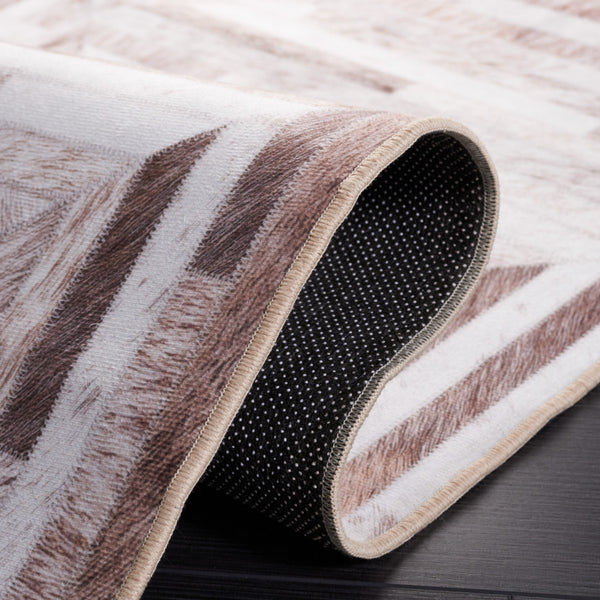 Safavieh Faux Hide 549 M/W S/R Power Loomed  Rug Beige / Brown FAH549A-9