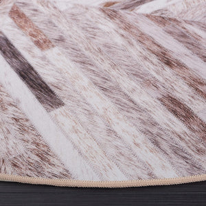 Safavieh Faux Hide 549 M/W S/R Power Loomed  Rug Beige / Brown FAH549A-9