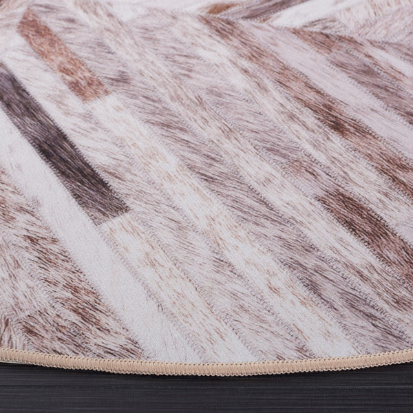 Safavieh Faux Hide 549 M/W S/R Power Loomed  Rug Beige / Brown FAH549A-9