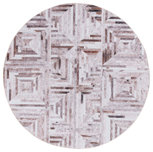 Safavieh Faux Hide 549 M/W S/R Power Loomed  Rug Beige / Brown FAH549A-6R