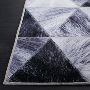 Safavieh Faux Hide 554 M/W S/R Power Loomed  Rug Light Grey / Dark Grey FAH554F-5