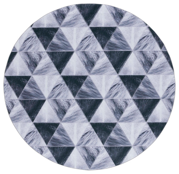 Safavieh Faux Hide 554 M/W S/R Power Loomed  Rug Light Grey / Dark Grey FAH554F-6R