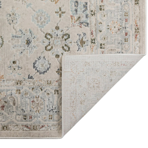 Amer Rugs Fairmont Farmhouse Floral Power-loomed Rug - Timeless Vintage Style For High-traffic Areas Ivory Polyester, Polypropylene Fai100233