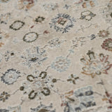 AMER Rugs Fairmont Nesty FAI-10 Power-Loomed Machine Made Polyester Transitional Floral Rug Ivory 9'3" x 12'3"