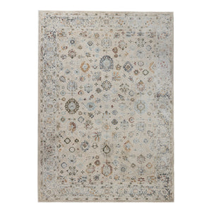 AMER Rugs Fairmont Nesty FAI-10 Power-Loomed Machine Made Polyester Transitional Floral Rug Ivory 9'3" x 12'3"