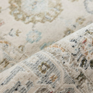 Amer Rugs Fairmont Farmhouse Floral Power-loomed Rug - Timeless Vintage Style For High-traffic Areas Ivory Polyester, Polypropylene Fai100233