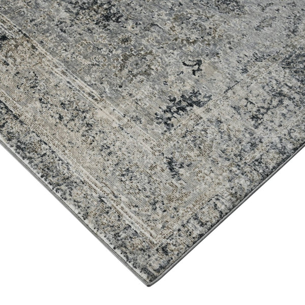 Amer Rugs Fairmont Farmhouse Floral Power-loomed Rug - Timeless Vintage Style For High-traffic Areas Gray Polyester, Polypropylene Fai233411