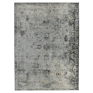 Amer Rugs Fairmont Farmhouse Floral Power-loomed Rug - Timeless Vintage Style For High-traffic Areas Gray Polyester, Polypropylene Fai233411