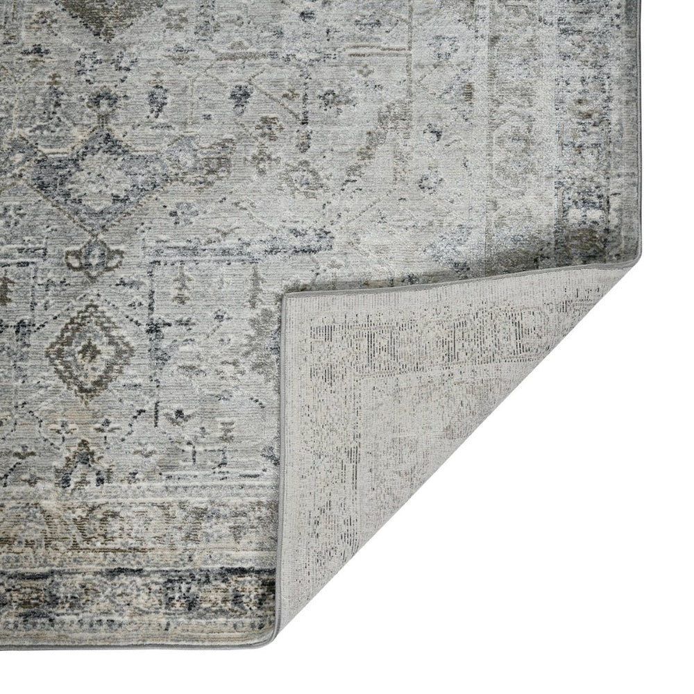 Amer Rugs Fairmont Farmhouse Bordered Power-loom Vintage Rug - Timeless Style For High-traffic Areas Slate Polyester, Polypropylene Fai40233