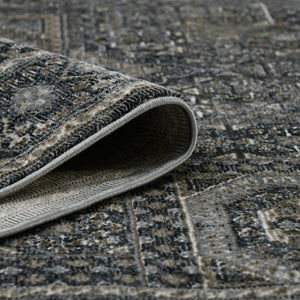 Amer Rugs Fairmont Farmhouse Medallion Power-loom Rug – Vintage Design, Soft & Durable For High-traffic Areas Charcoal Polyester, Polypropylene Fai626710