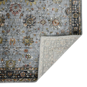 Amer Rugs Fairmont Farmhouse Floral Power-loomed Rug - Timeless Vintage Style For High-traffic Areas Azure Polyester, Polypropylene Fai733411