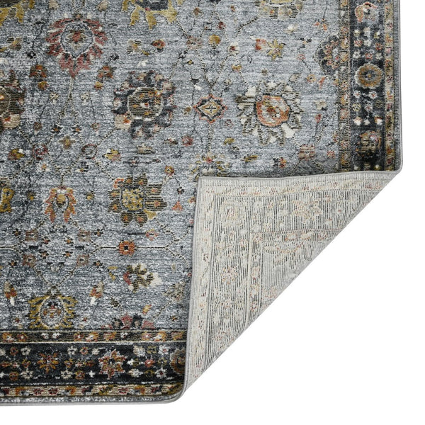 Amer Rugs Fairmont Farmhouse Floral Power-loomed Rug - Timeless Vintage Style For High-traffic Areas Azure Polyester, Polypropylene Fai733411