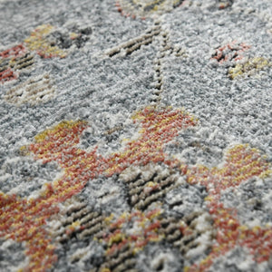 Amer Rugs Fairmont Farmhouse Floral Power-loomed Rug - Timeless Vintage Style For High-traffic Areas Azure Polyester, Polypropylene Fai733411